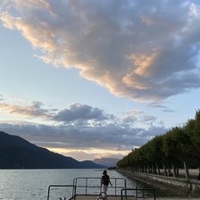 Схема вышивки «Озеро Бурже»