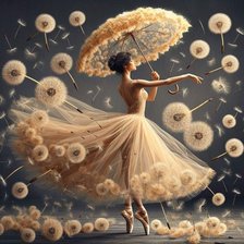 Схема вышивки «Цветочная балерина 3»