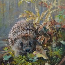 Схема вышивки «еж»