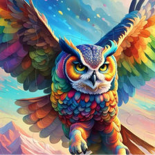 Схема вышивки «Сказочная сова»