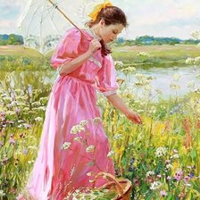 Схема вышивки «Прогулка»