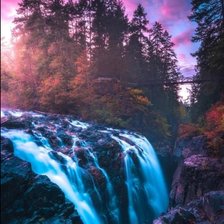 Схема вышивки «Водопад»