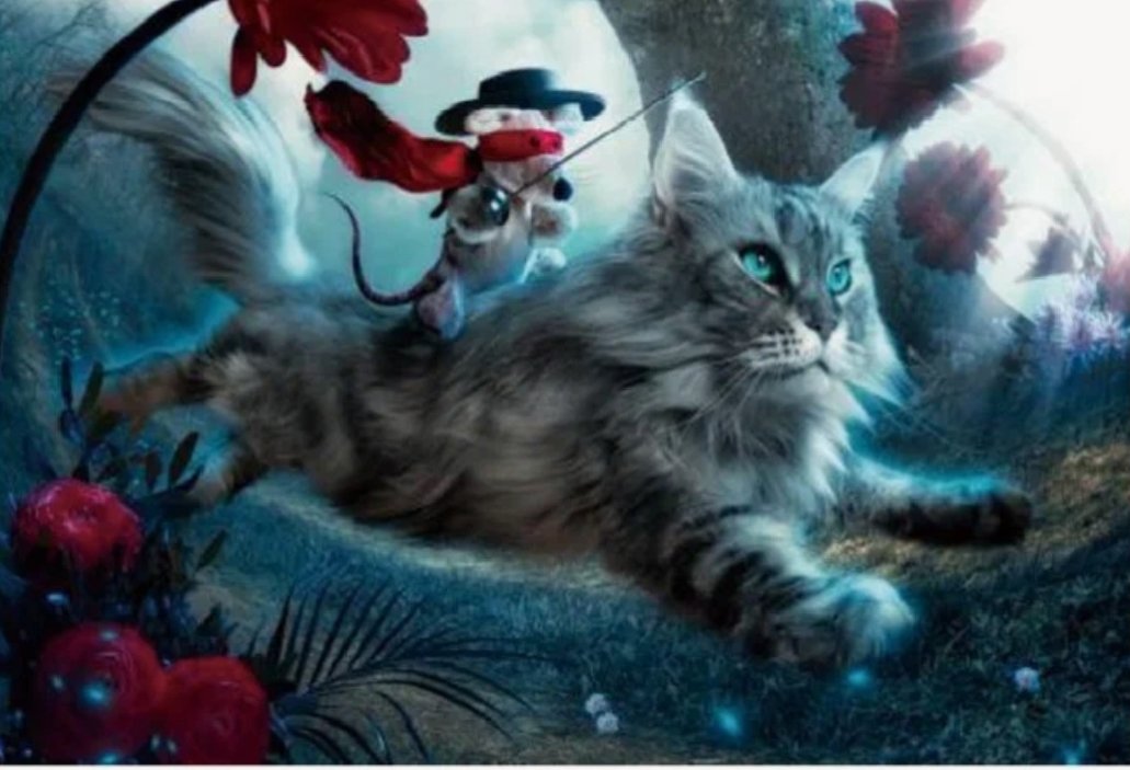 Зорро - мышь, юмор, картина, коты - оригинал