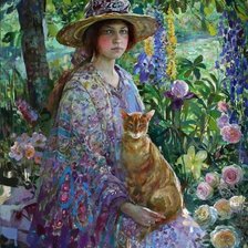 Схема вышивки «Художник»