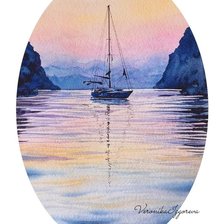 Схема вышивки «Пейзаж»