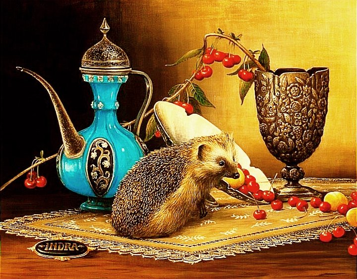 №2813129 - натюрморт, ежик - оригинал