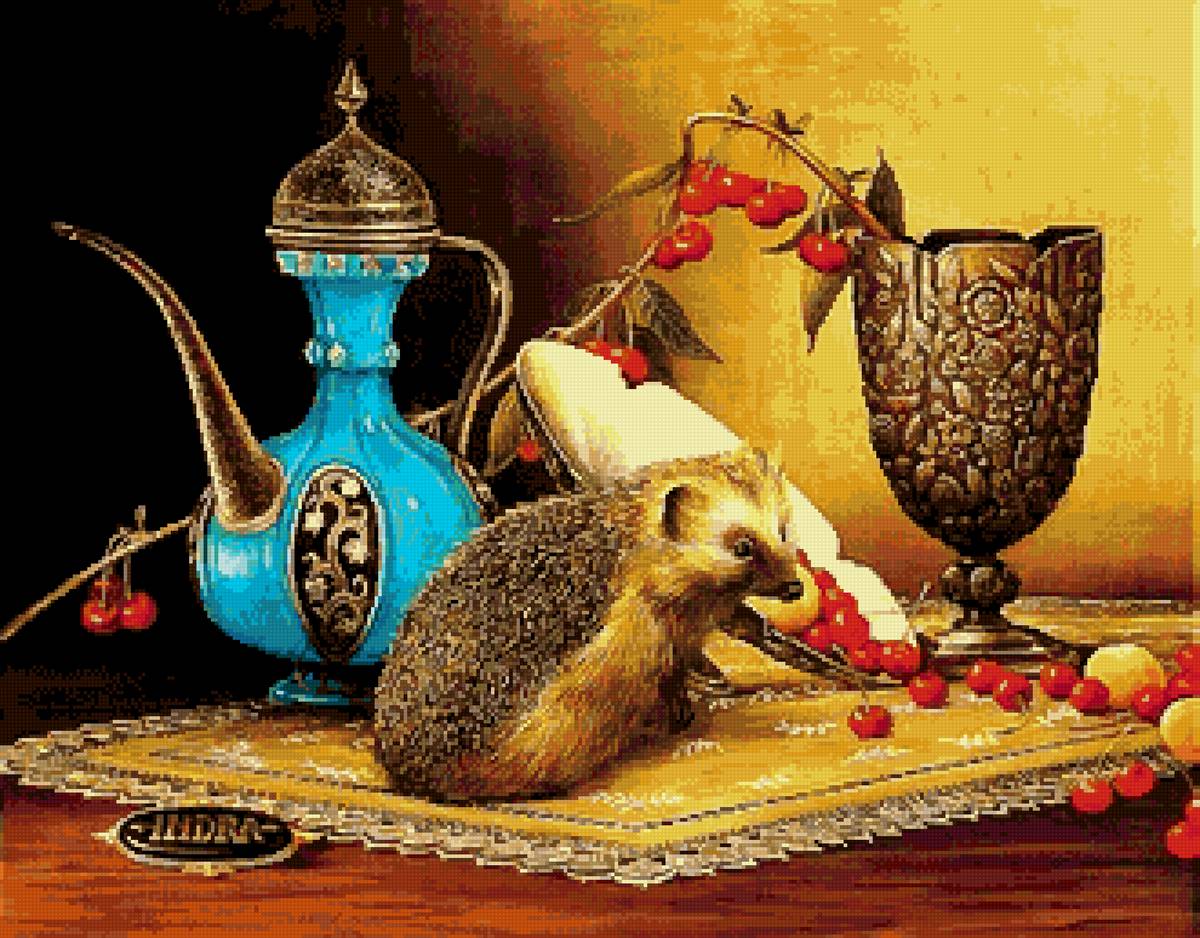 №2813129 - ежик, натюрморт - предпросмотр