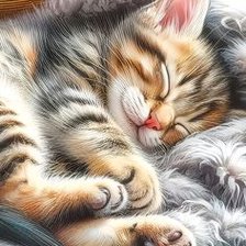 Схема вышивки «После сытного обеда»