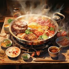 Схема вышивки «Набэ»