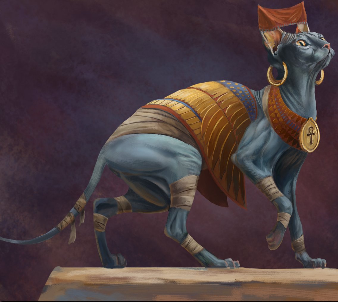 Бастет - кошка, бастет, фэнтези, египет, мифология - оригинал