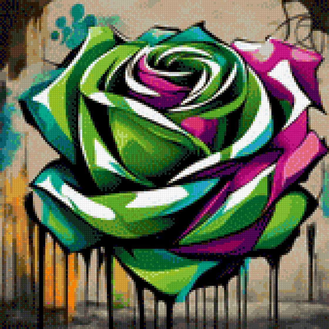 Зелёная роза - предпросмотр