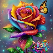 Схема вышивки «Роза»