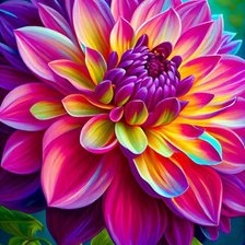 Схема вышивки «Георгин»