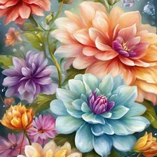 Схема вышивки «Георгины»