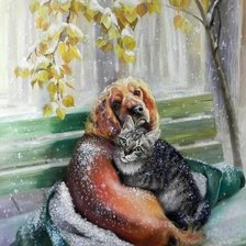 Схема вышивки «Друзья»