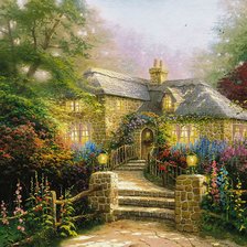 Схема вышивки «Дом»