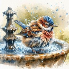 Схема вышивки «Pajaros»