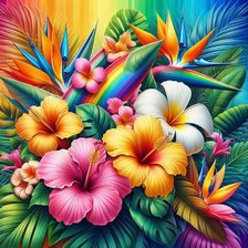 Схема вышивки «Тропики»