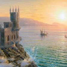 Схема вышивки «Ласточкино гнездо»