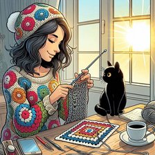 Схема вышивки «Sere e hinata»