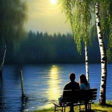 Схема вышивки «Под луной»