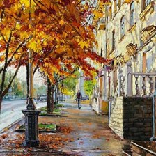 Схема вышивки «Осеннее утро»