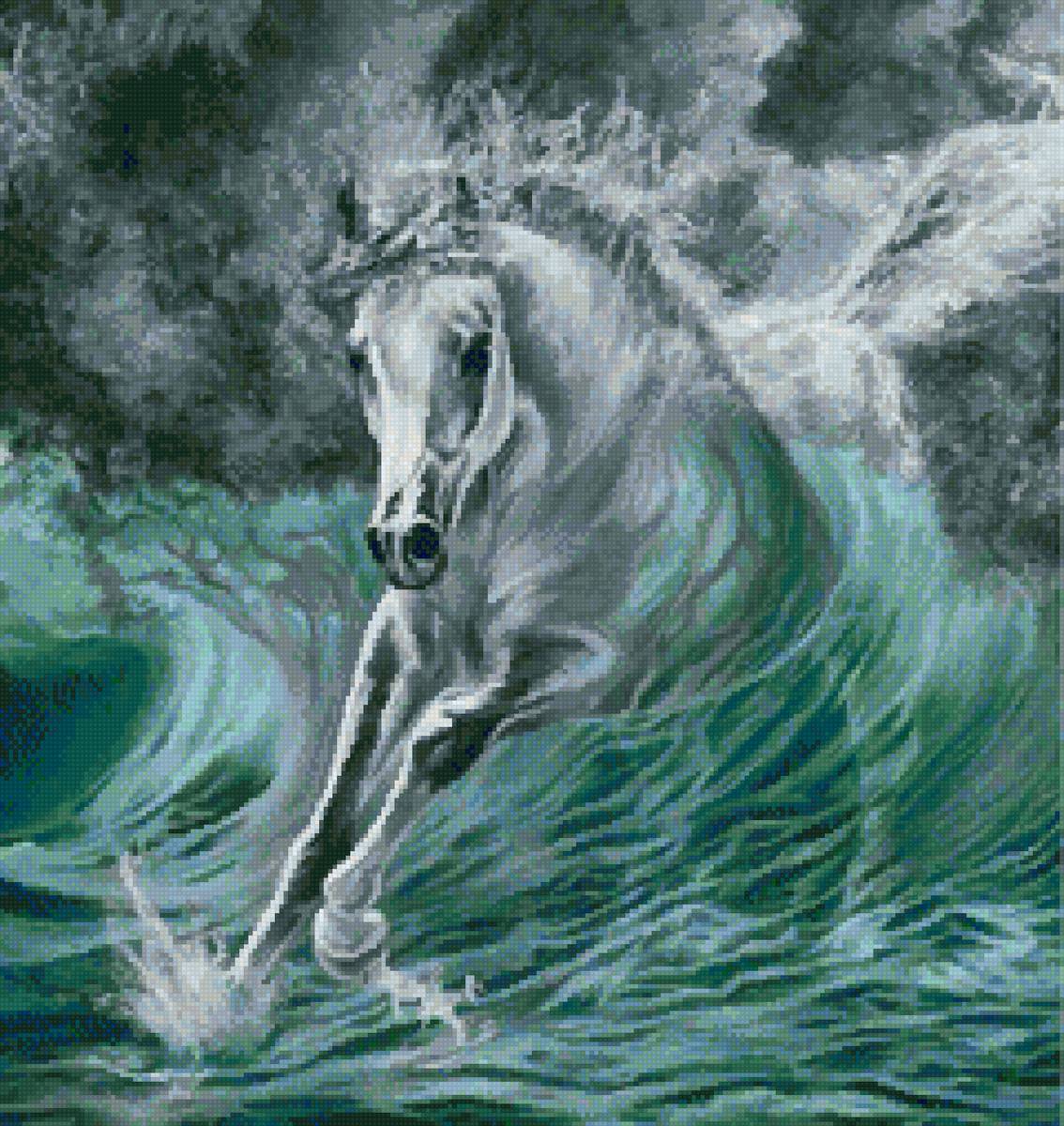 Морской Конь - лошадь, море - предпросмотр