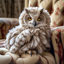 Схема вышивки «совушка кудрявая»