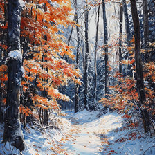 Схема вышивки «Межсезонье»