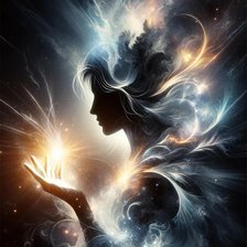 Схема вышивки «Космический силует»