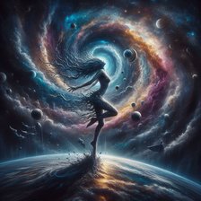 Схема вышивки «Танец за пределами Земли»