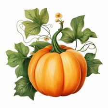 Схема вышивки «тыква»