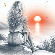 Схема вышивки «Закат»