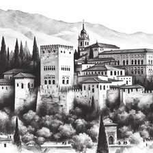 Схема вышивки «Alhambra de Granada»