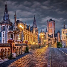 Схема вышивки «Ночной город»