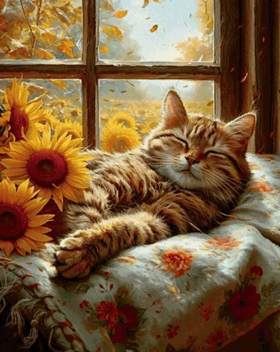 №2817712 - осень, сон, кот - предпросмотр