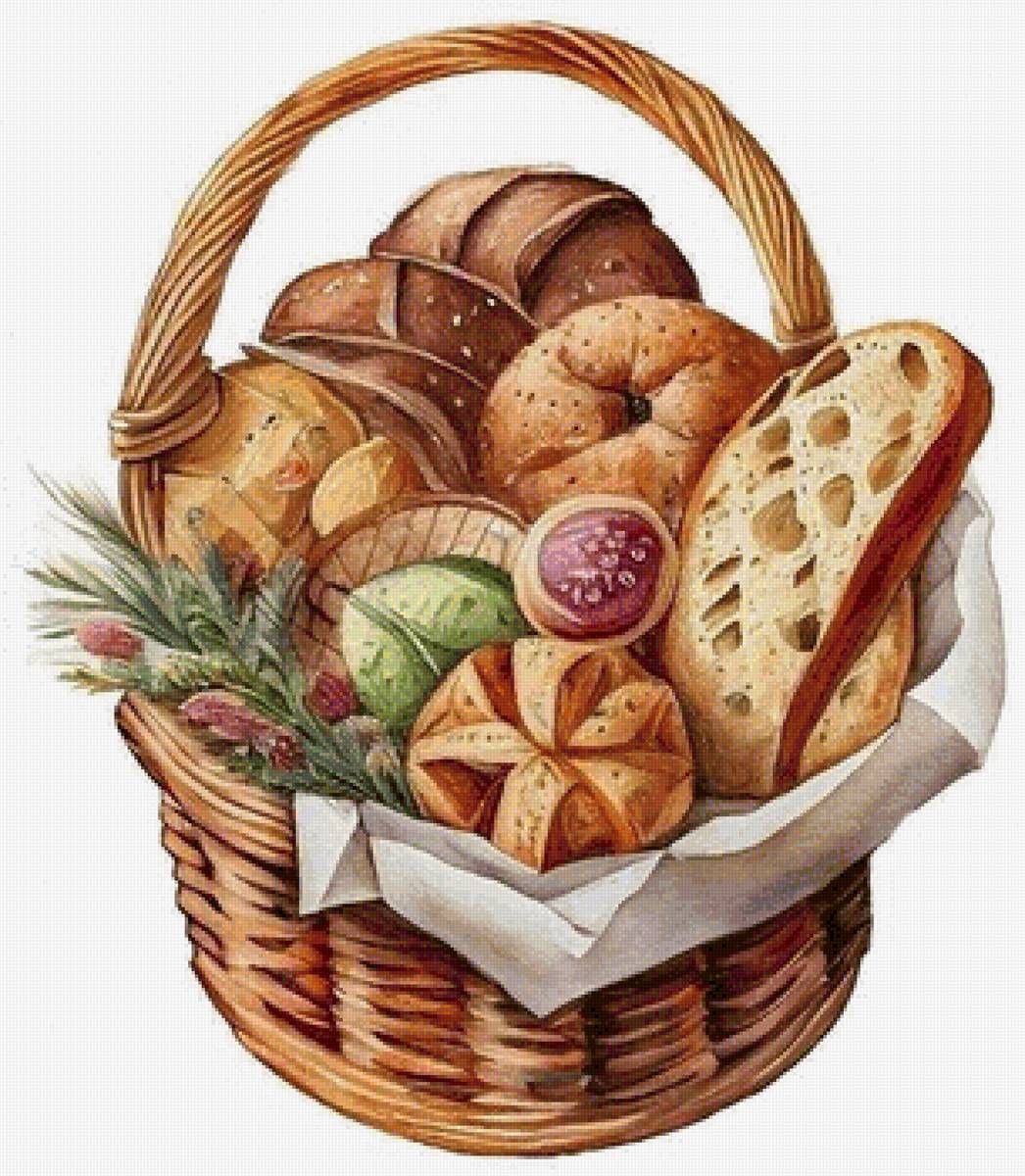 Карзина с хлебом - карзина с хлебом - предпросмотр