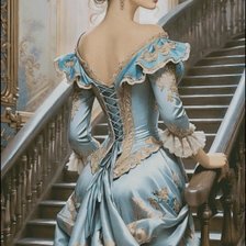 Схема вышивки «девушка»