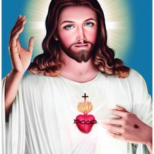 Схема вышивки «Sagrado corazón de Jesús»