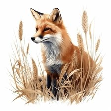 Схема вышивки «Лиса»