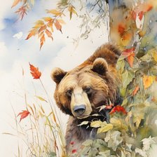 Схема вышивки «Мишка»