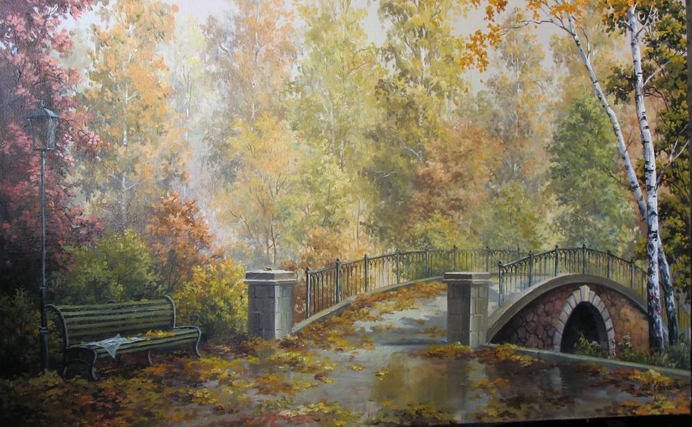 осень - мостик - оригинал