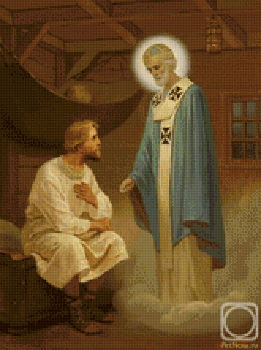 Библейские сюжеты, образ Николая Чудотворца - предпросмотр