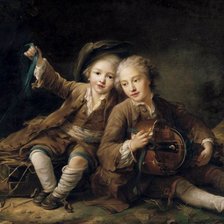 Схема вышивки «Франсуа - Юбер Друэ, дети»