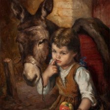 Схема вышивки «Маленькая  девочка»