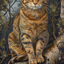 Схема вышивки «Кот»