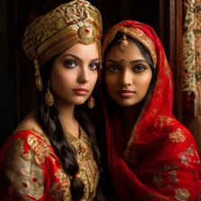 Схема вышивки «Россия  и Индия»