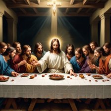 Схема вышивки «La última cena»