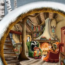 Схема вышивки «Зимний вечер»