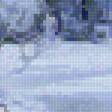 Предпросмотр схемы вышивки «Зимняя река в лесу» (№2820305)